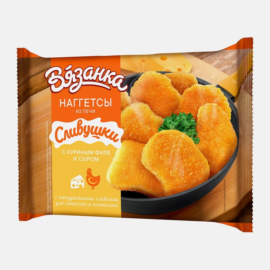 Наггетсы Вязанка Сливушки с куриным филе и сыром 250г фото 2