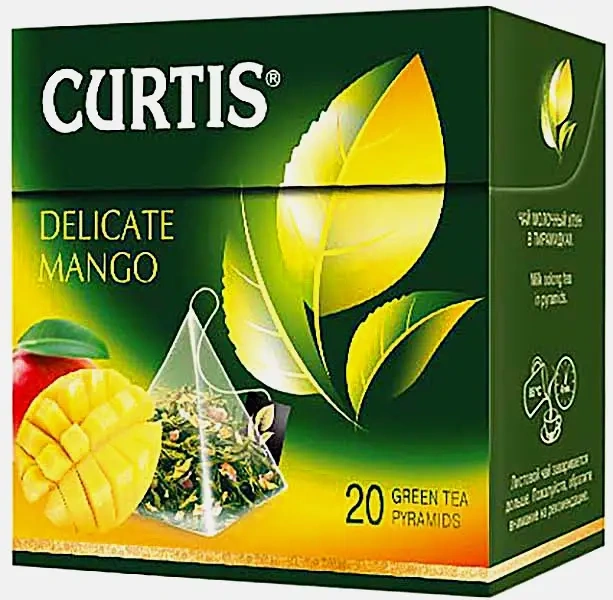 Чай зеленый Curtis Delicate Mango 20пак фото 2