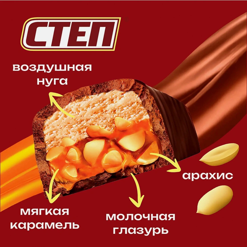 Конфеты глазированные Super Степ 65г фото 3