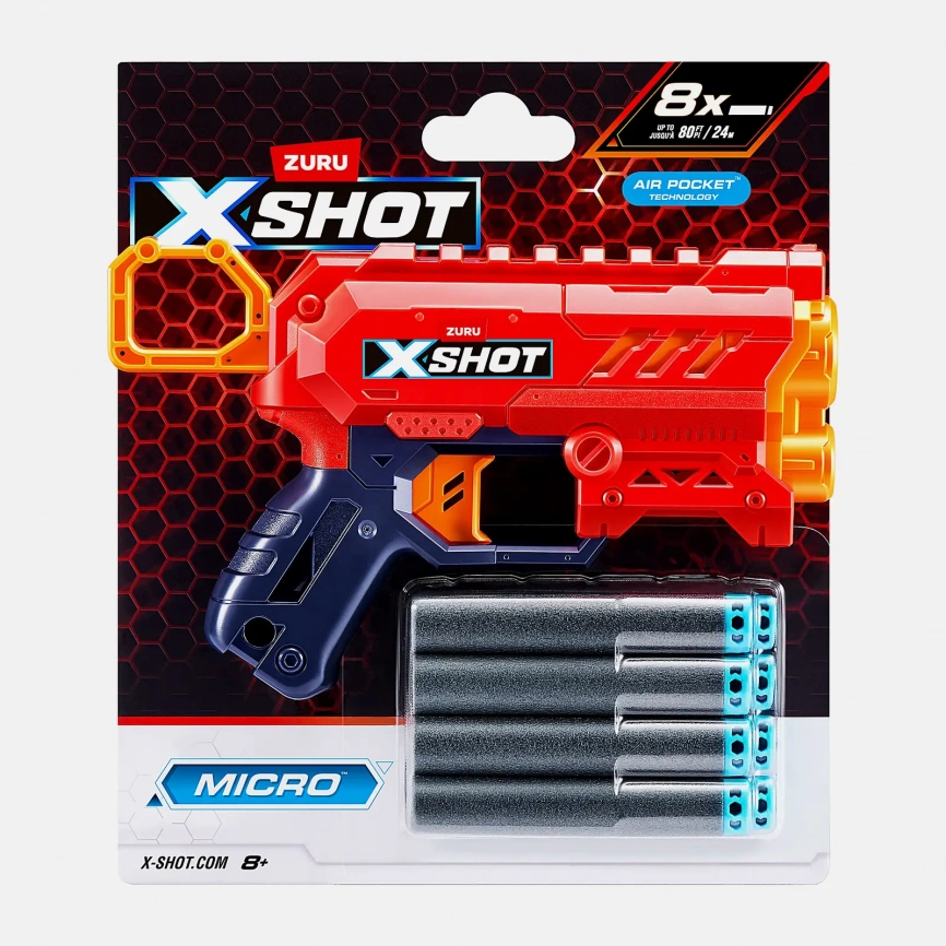 Игрушка Бластер Zuru X-Shot Micro с аксессуарами фото 1