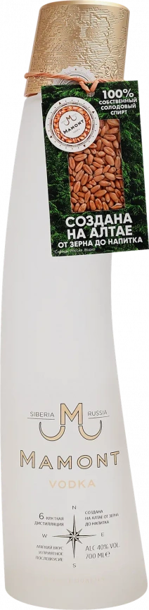 Водка Mamont 40% 700мл фото 1