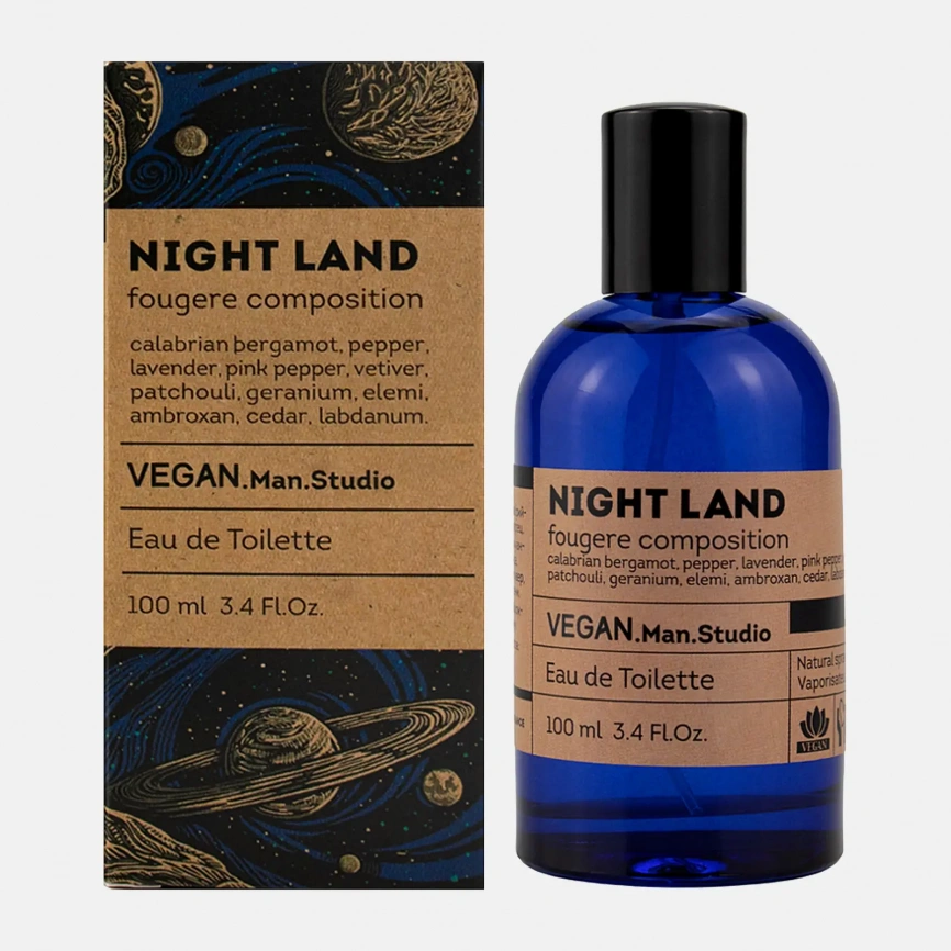 Туалетная вода Night Land Vegan Man Studio мужская 100мл фото 2