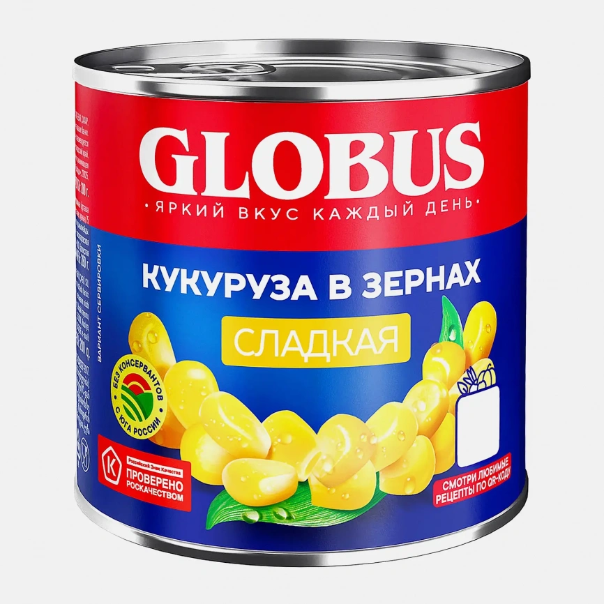 Кукуруза Globus сладкая в зернах 340г фото 1