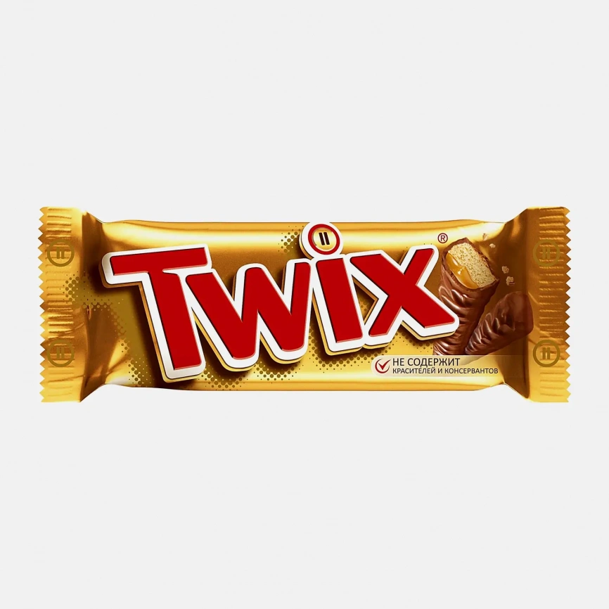 Шоколадный батончик с карамелью Twix 55-58г фото 1
