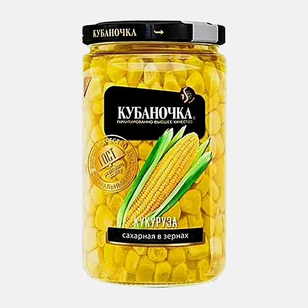 Кукуруза сахарная в зернах Кубаночка 360г фото 1