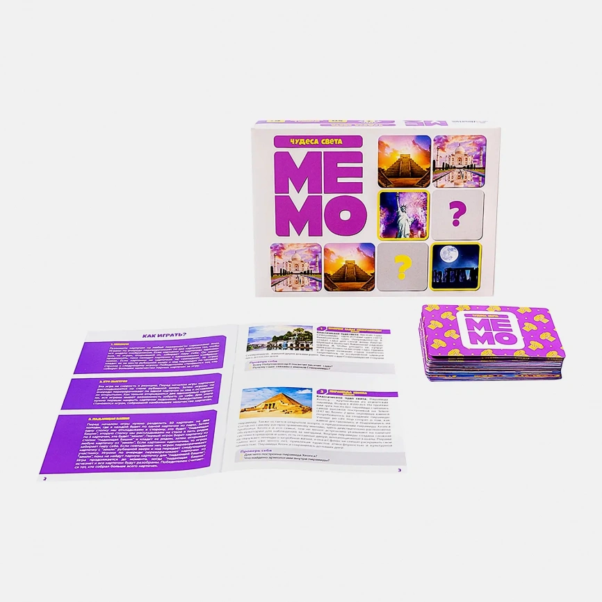 Игра настольная Мemo в ассортименте фото 18