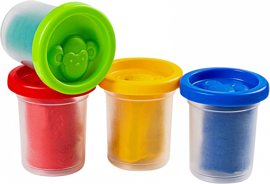 Тесто-пластилин Genio Kids 4 цвета 240г 22.5*5.7*5см фото 3