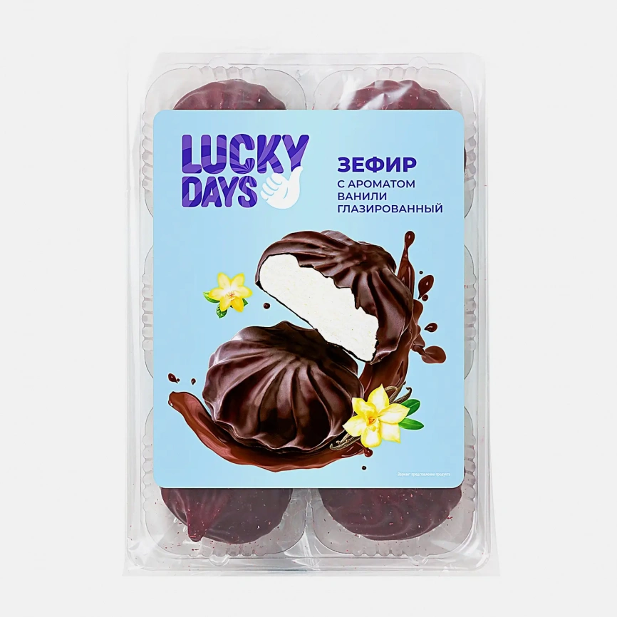 Зефир Lucky Days Ваниль в глазури 175г фото 1